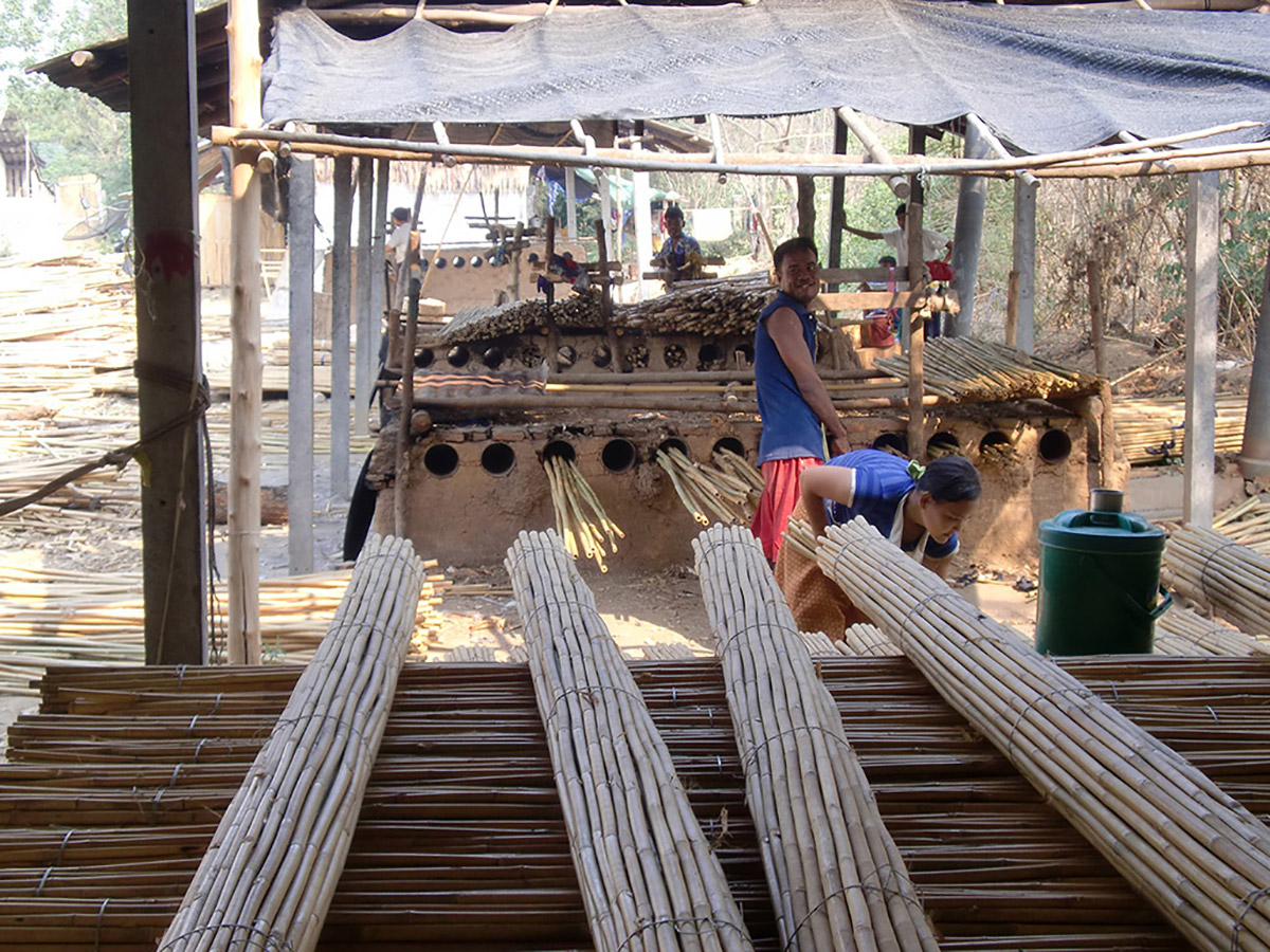 La produzione del bamboo presso i nostri partner in asia